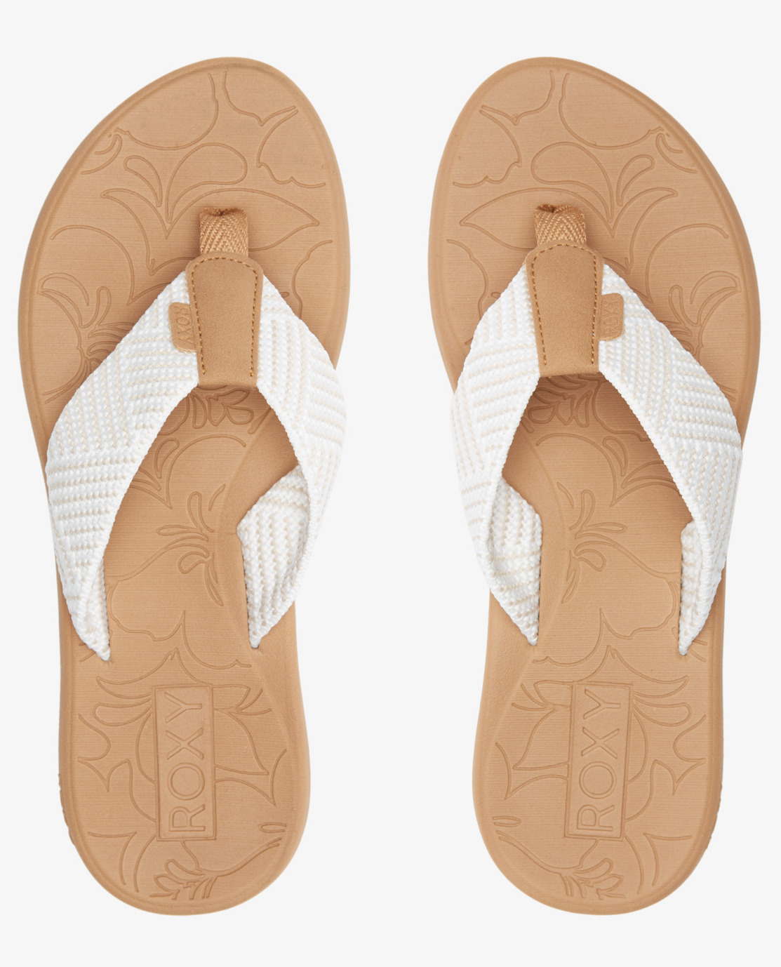 Roxy Colbee Hi Flip Flop Sandalen für Frauen in Natur & Weiß Roxy Colbee Hi Flip Flop Sandalen für Frauen in Natur & Weiß