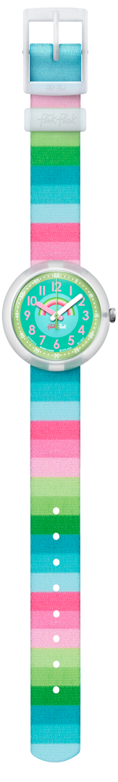 Flik Flak Uhr KINDERUHR Stripy Dreams - Regenbogen