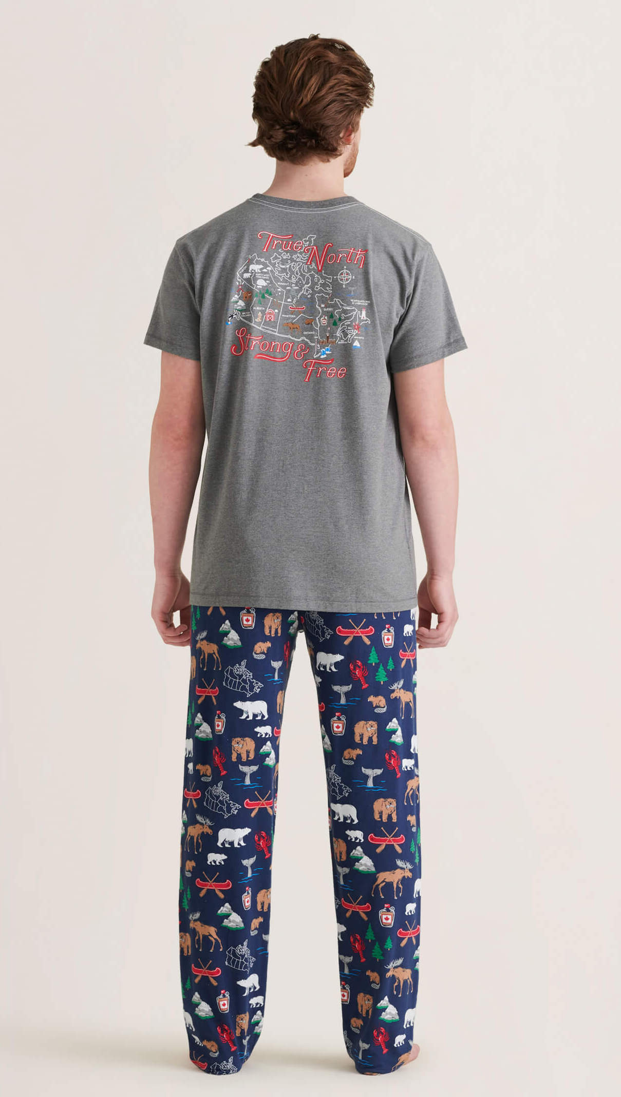 TS9FLAG001_D Little Blue House Herren Kurzarm T-Shirt - True North