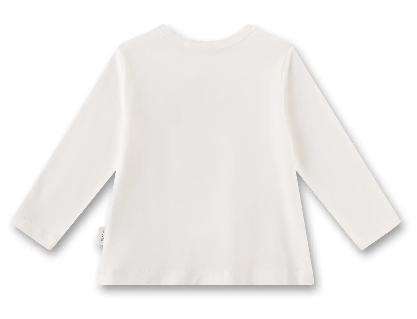 Sanetta Langarm T-Shirt in Weiß - Erdbeere 