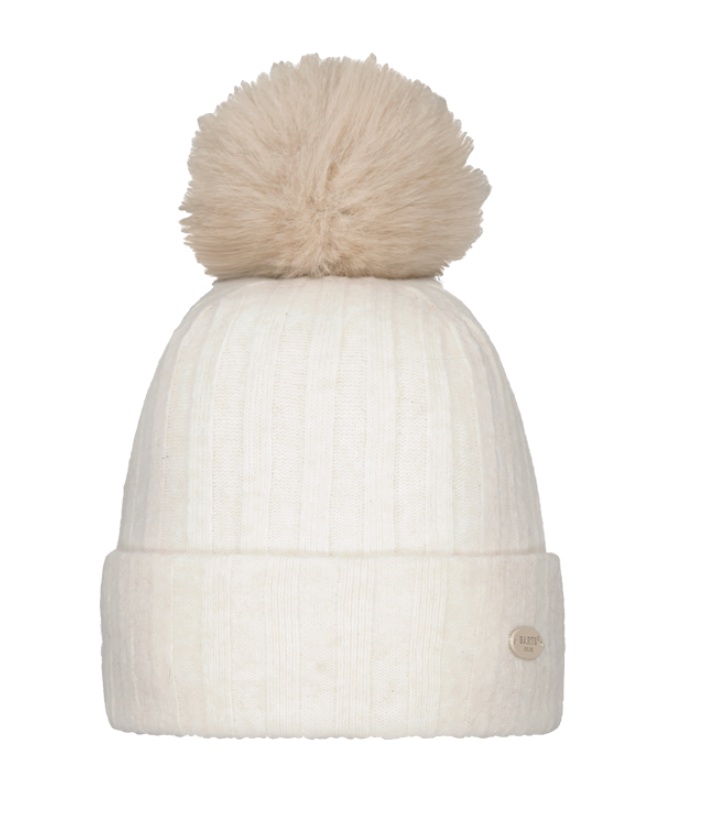 Barts Augustia Beanie Damenmütze mit Bommel - Cream Barts Augustia Beanie Damenmütze mit Bommel - Cream