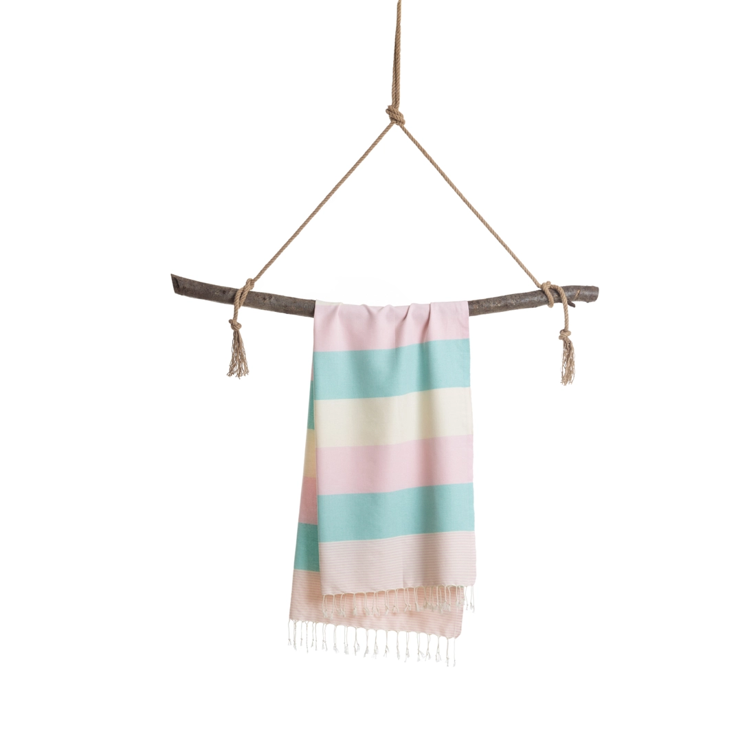 381dbbd3531af404bc96813a0132daa34b9248237205e444934789c04eabde5e Towel to Go - Handtuch to Go Palermo Hamamtuch mit Geschenkbox - Mint & Türkis Blau