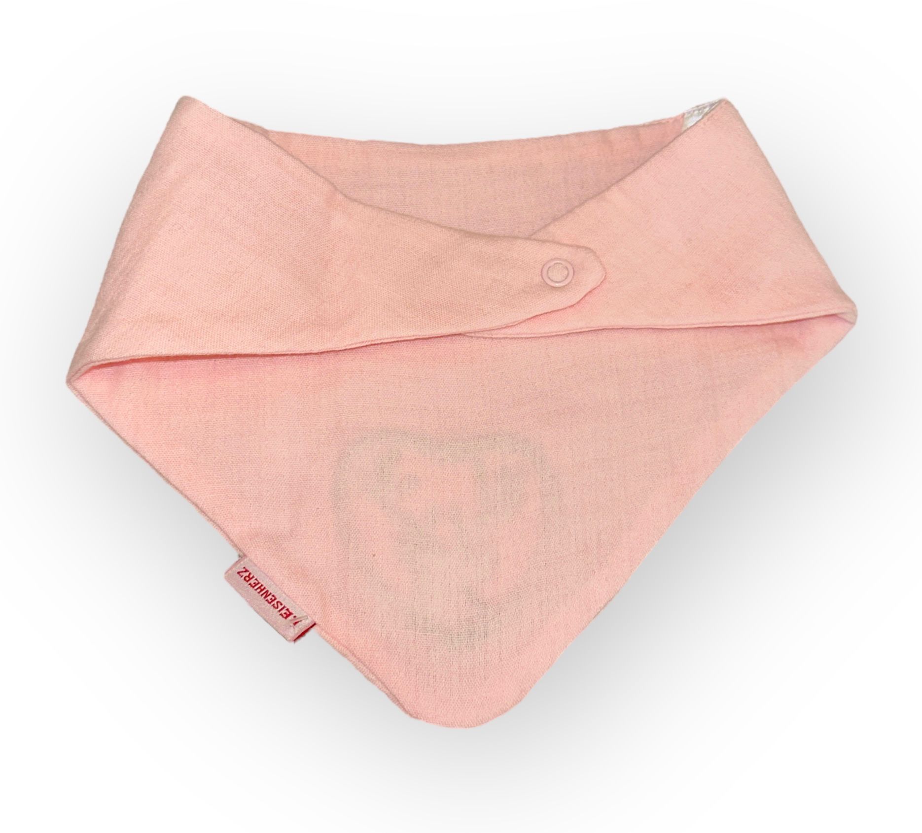P.Eisenherz Baby Musselintuch Halstuch "Hirsch" mit Druckerverschluß in Rosa