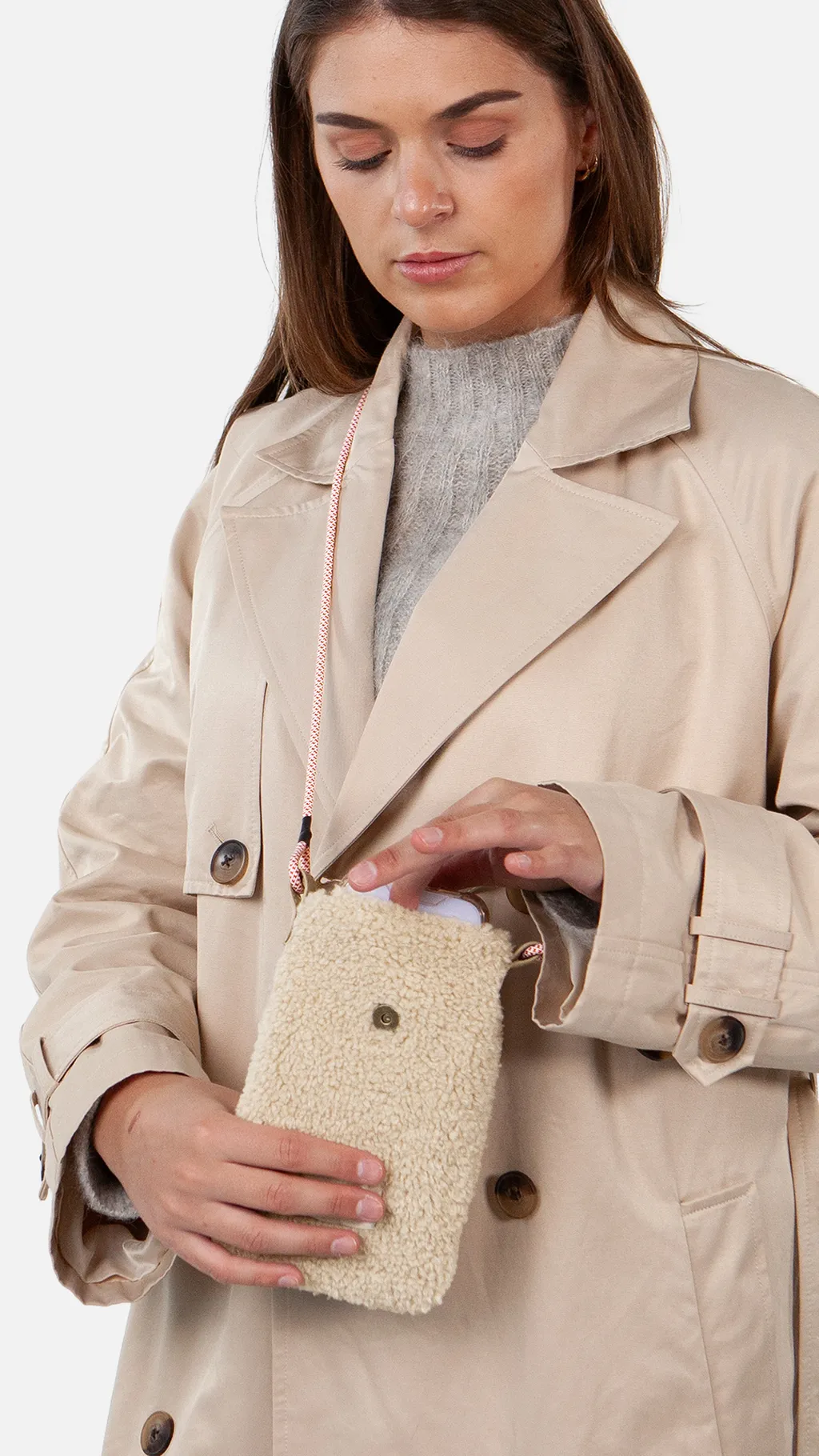 Barts Bugbane Teddy Handytaasche in Beige - One Size 