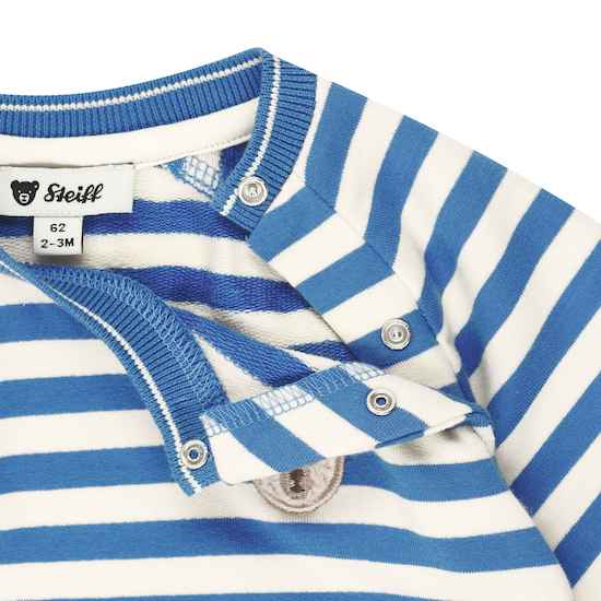 Steiff Pullover Sweatshirt Blau Weiß Gestreift