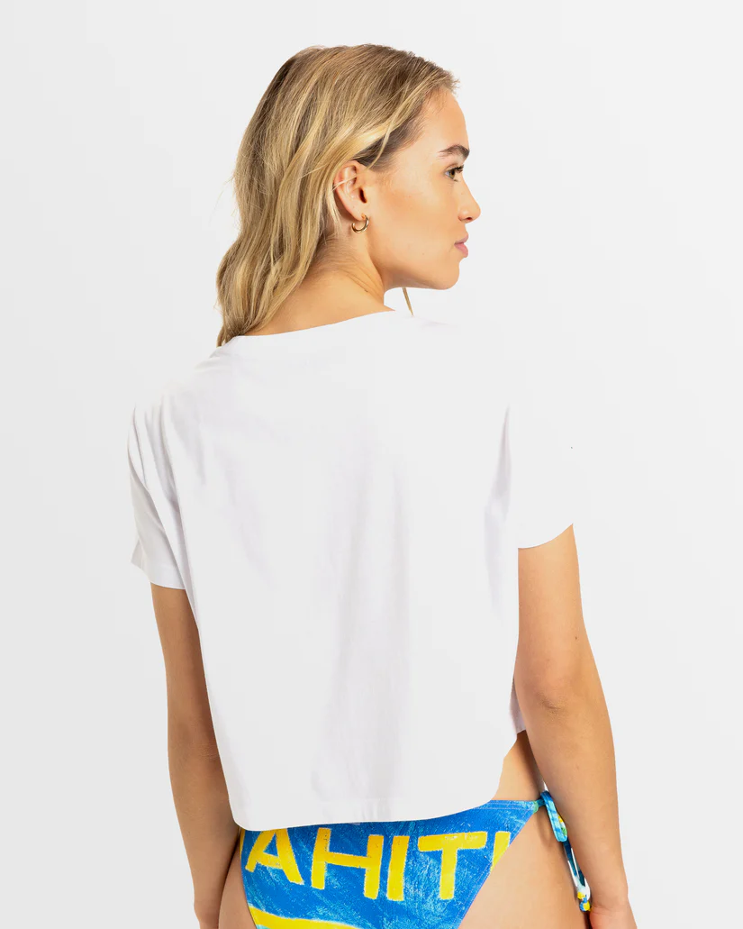Roxy Atlas Ocean Regular Crop T-Shirt - Tahiti - SALE