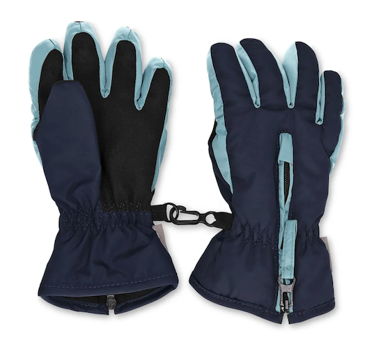 Sterntaler Fingerhandschuhe Schneehandschuhe mit Thinsulate & Reißverschluss - Zweifarbig Blau - SALE