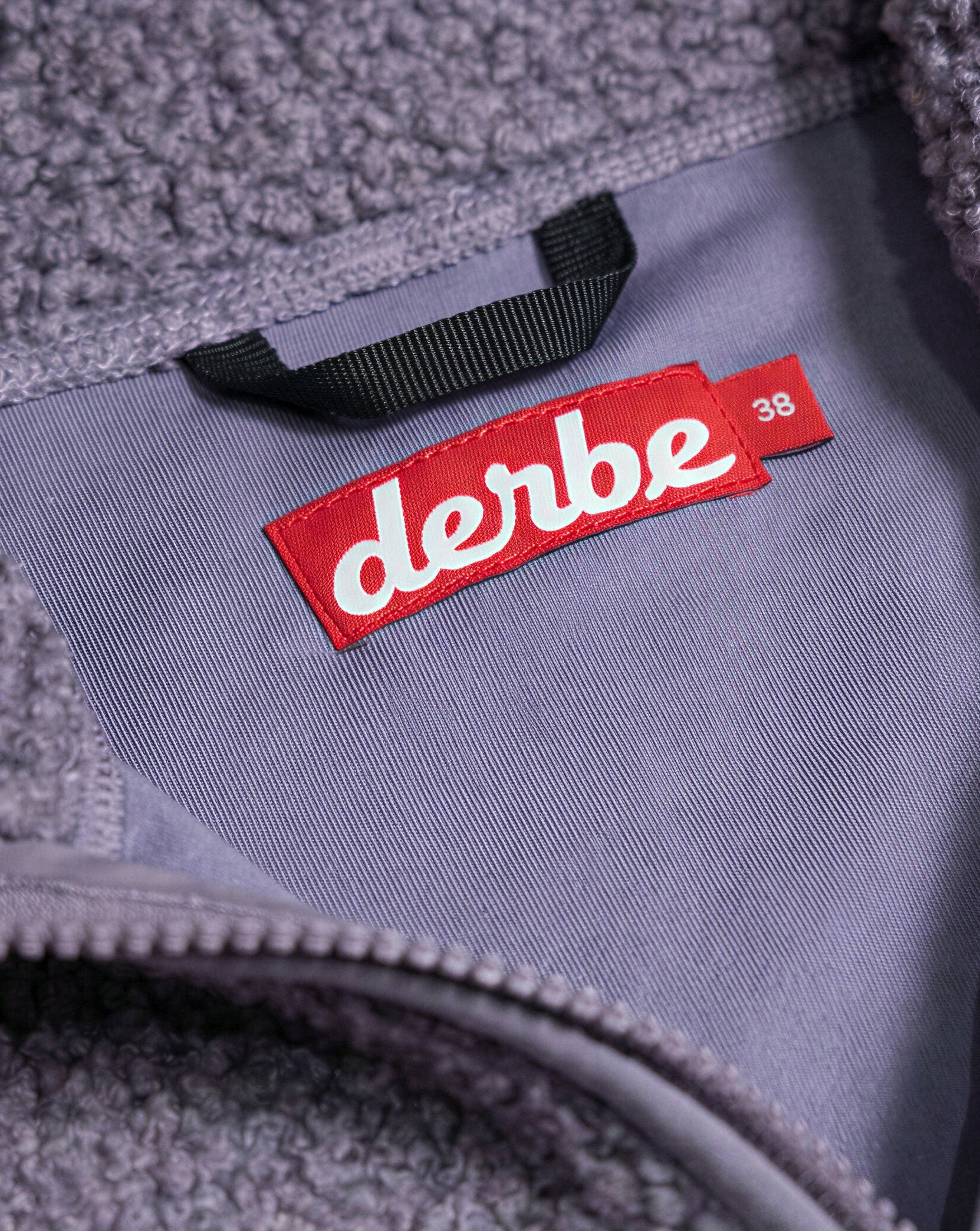 Derbe Damen Kuschelby Fleecejacke Purple Sage in Lila/Grau