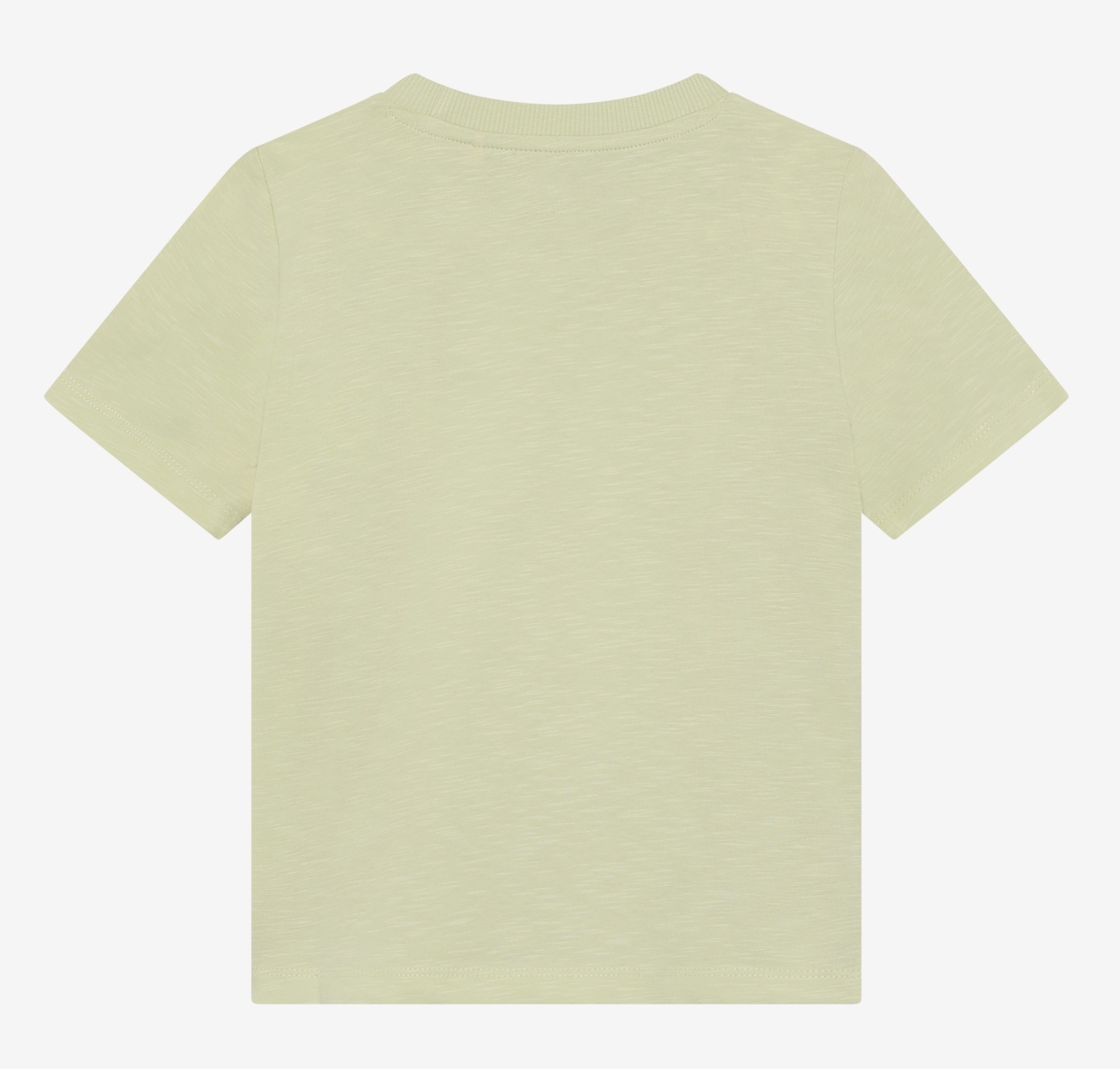 Minymo Kurzarm T-Shirt in Hellgrün - Wendepailletten Geko
