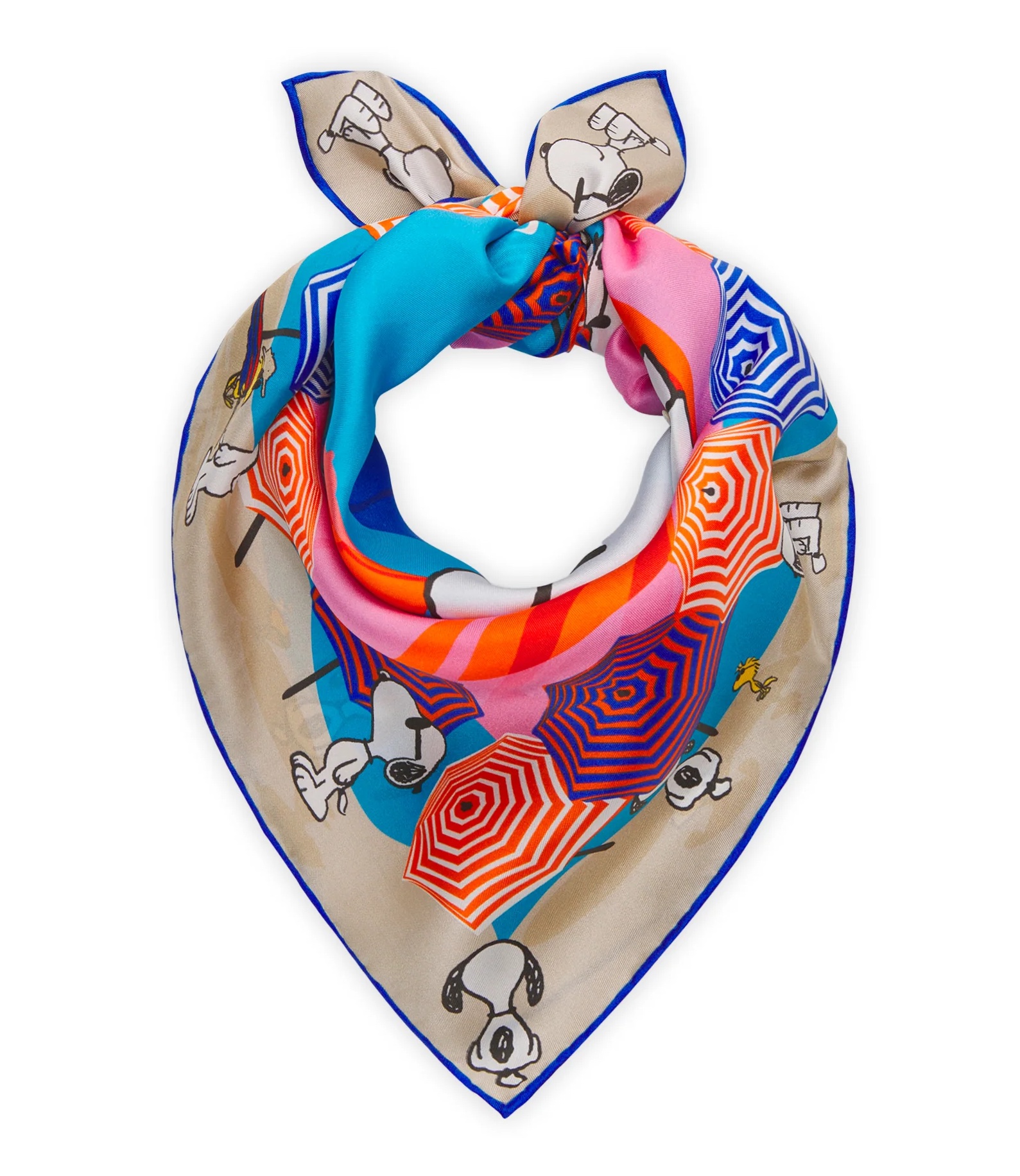 Codello Nicki Tuch aus Seide - J' Adore La Plage - Snoopy Beach Liebe