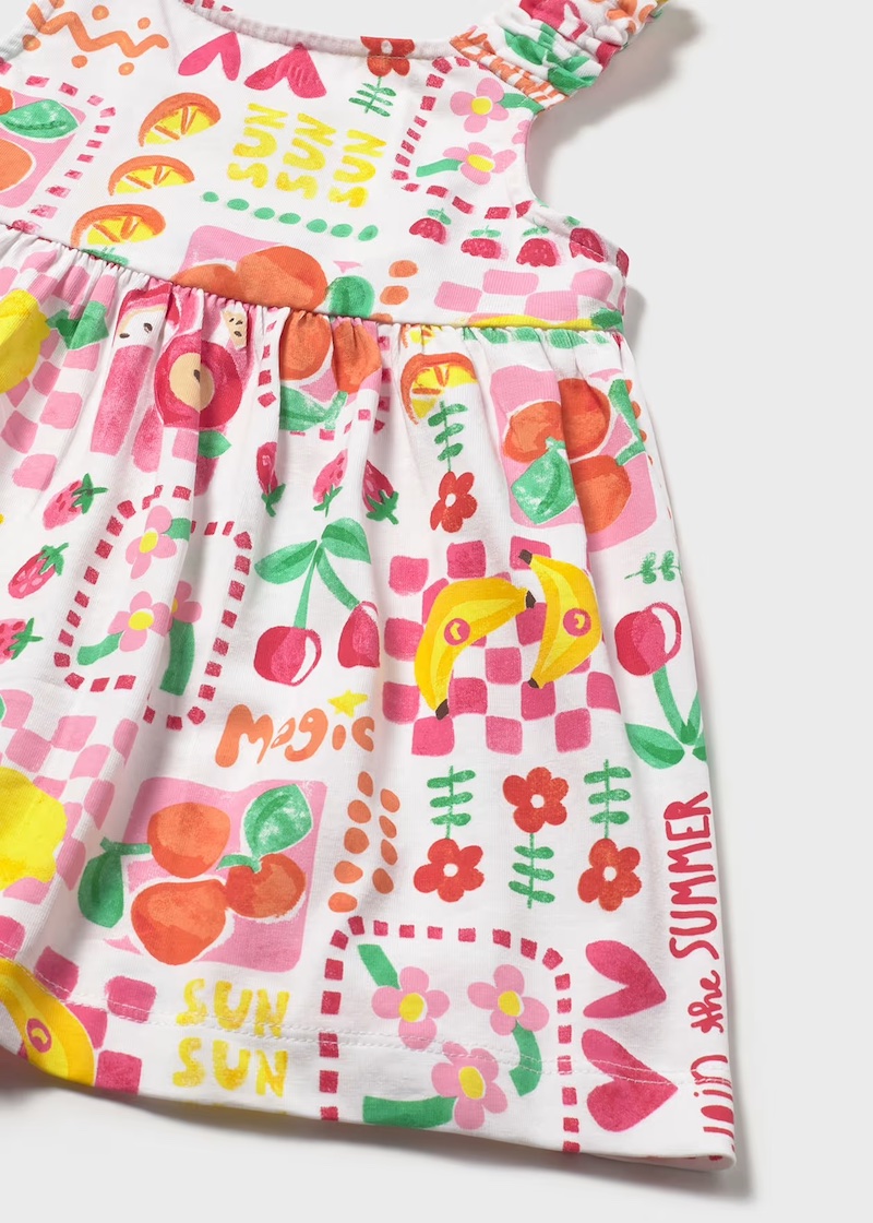 Mayoral Baby Kleid mit Windelhöschen - Frisches Obst - SALE Mayoral Baby Kleid mit Windelhöschen - Frisches Obst - SALE