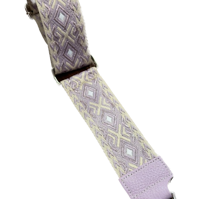 BFF Crossbody Schulterriemen / Taschengurt - Creme & Flieder Design - SALE