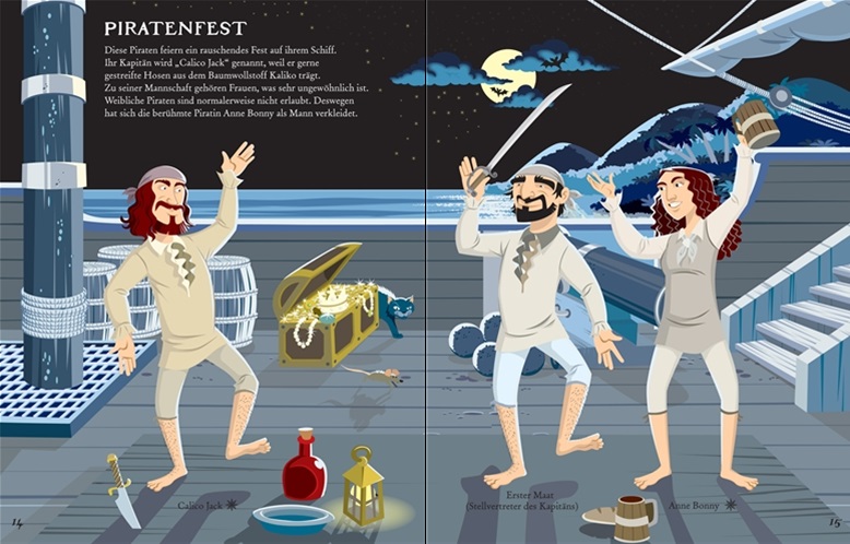 Usborne Mein Anzieh-Stickerbuch Piraten