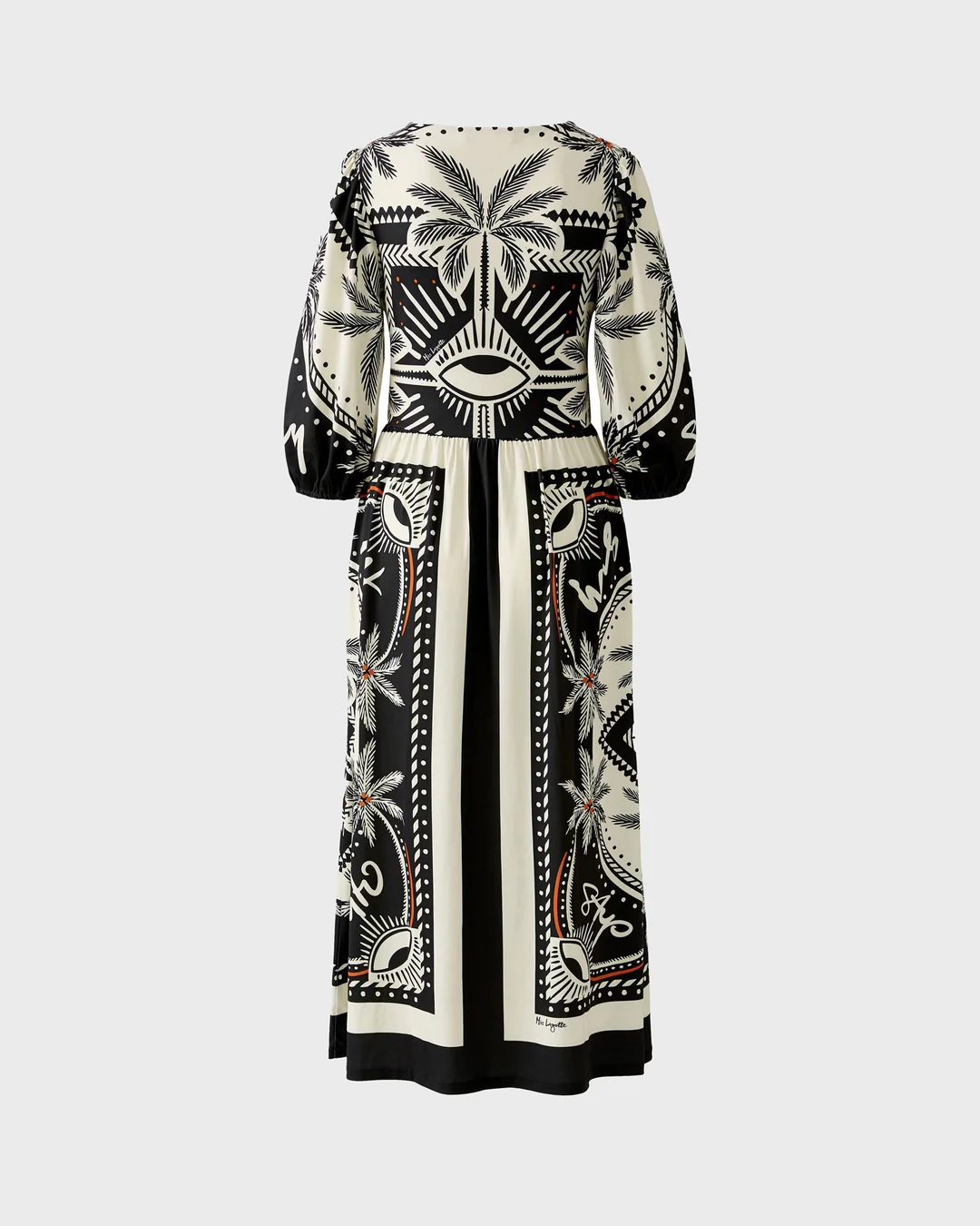 Miss Lagotte Kleid Cosmopolitan Club Black Offwhite - Schwarz/Sand - SALE