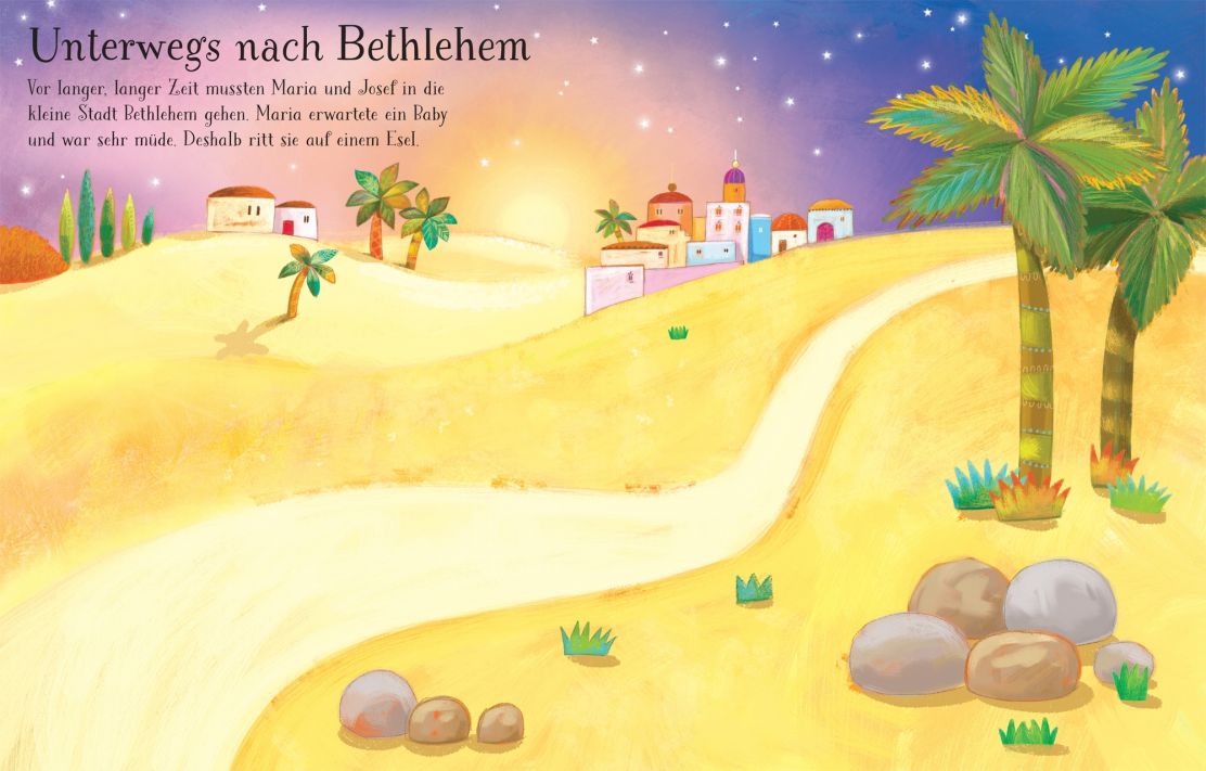 Usborne Mein erstes Stickerbuch - Die Weihnachtsgeschichte