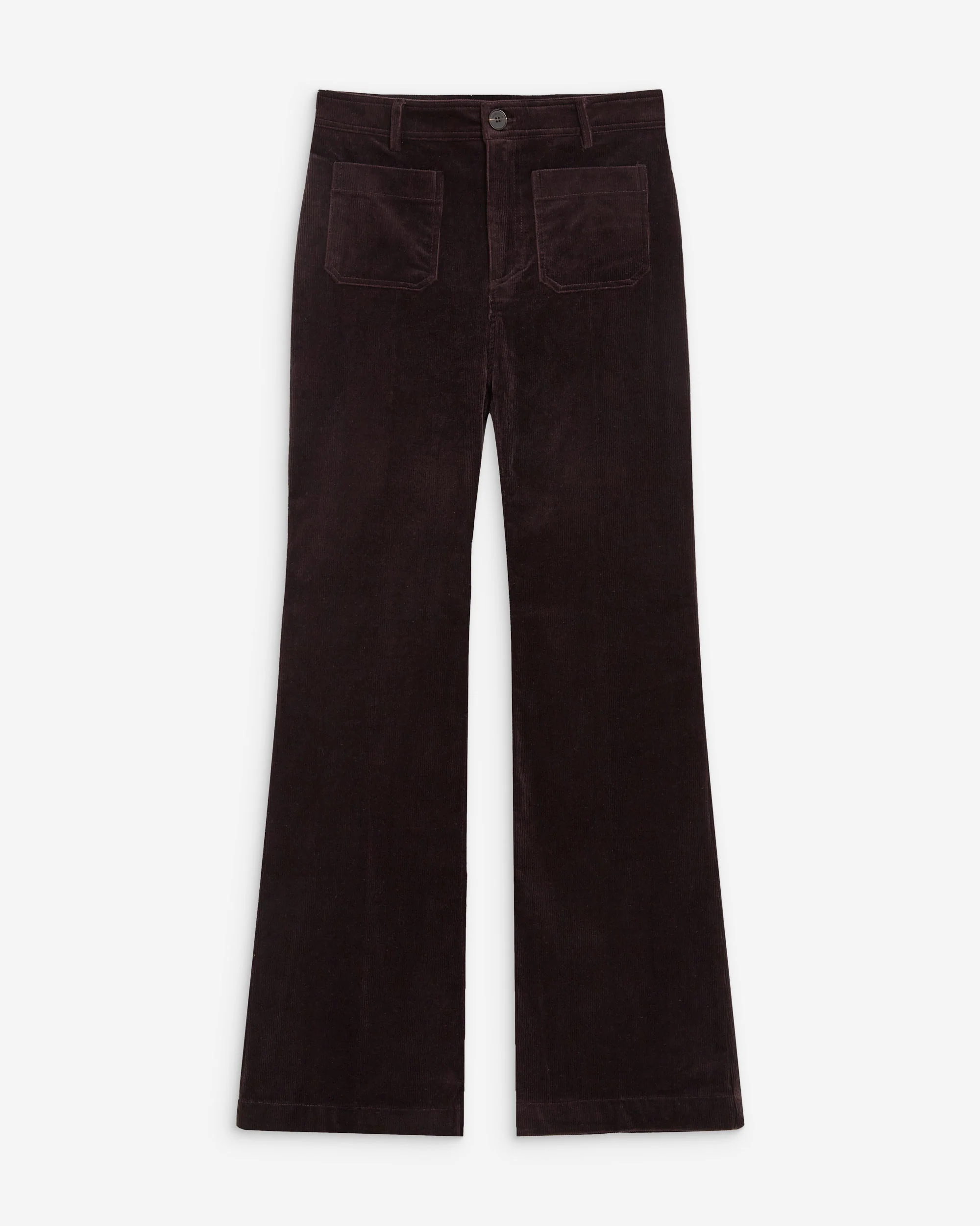 Grace & Mila Alban Damen Cordhose mit aufgesetzten Taschen in Aubergine 