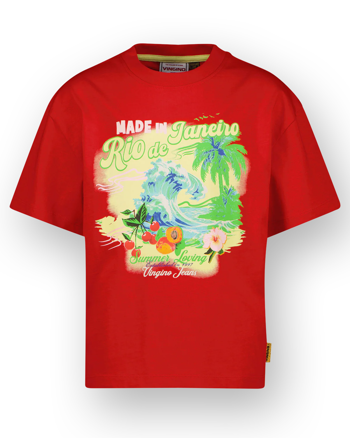 Vingino Mädchen T-Shirt Henske Rio de Janeiro in Rot Vingino Mädchen T-Shirt Henske Rio de Janeiro in Rot