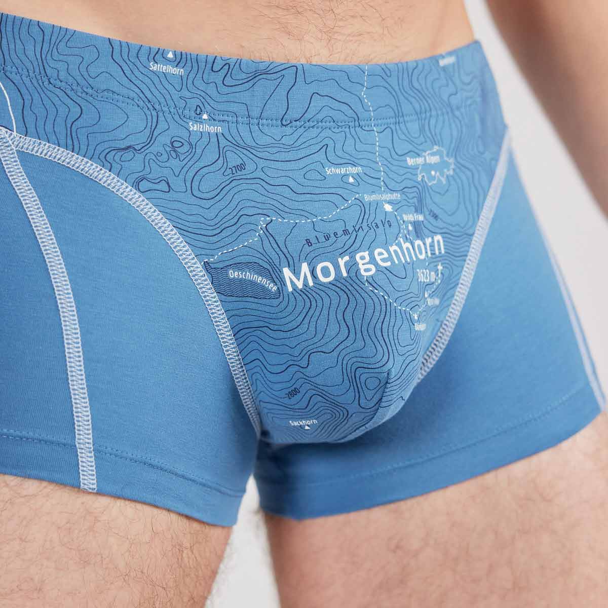 ESFE Alpine Bio-Wäsche Herren Boxer in Himmelblau - MORGENHORN