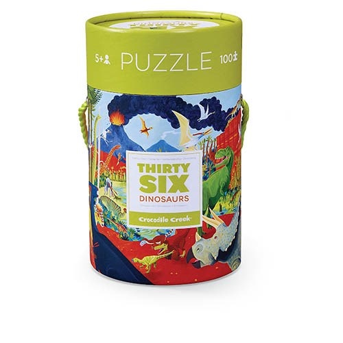 Crocodile Creek Puzzle im Eimer - Dinosaurier - 100 Teile