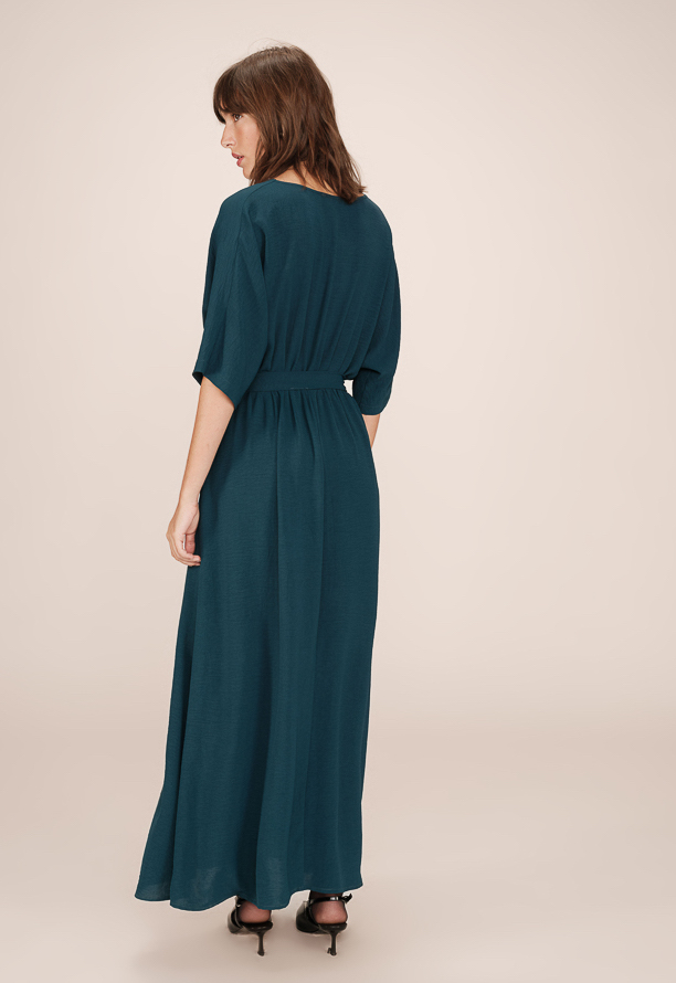 Grace & Mila Maude Langes Kleid in Emerald Grün
