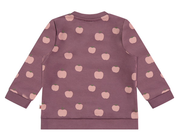 Babyface Sweatshirt in Lila Smoke mit Äpfel - SALE
