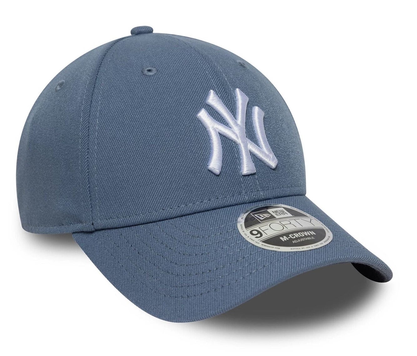 New Era New York Yankees MLB 9FORTY M-Crown Verstellbare Cap in Denim Blau 