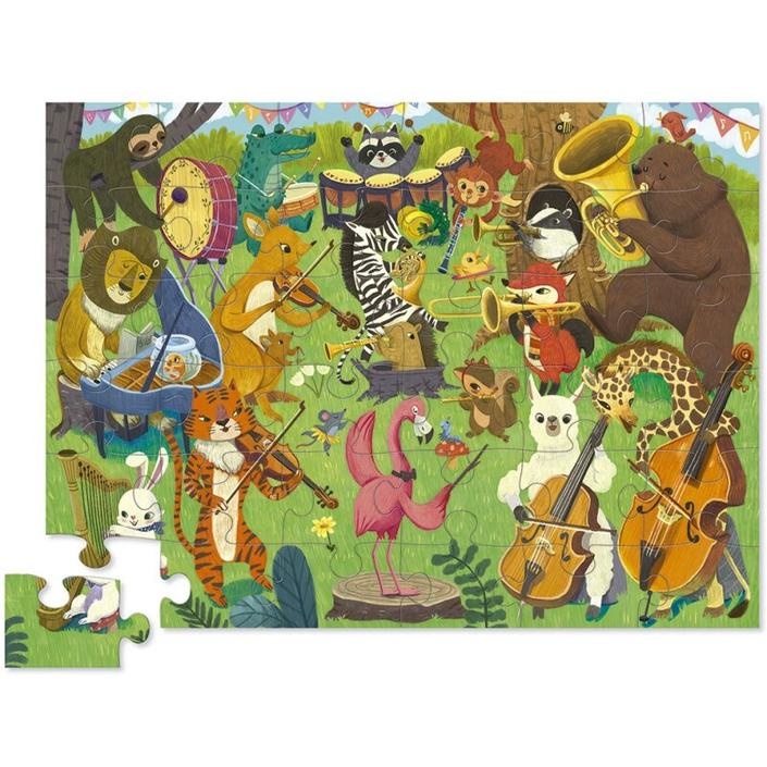 Crocodile-Creek-Floor-Puzzle-Animal-Orchester-36-Teile2 Crocodile Creek Floor Puzzle - Animal Orchester - 36 Teile