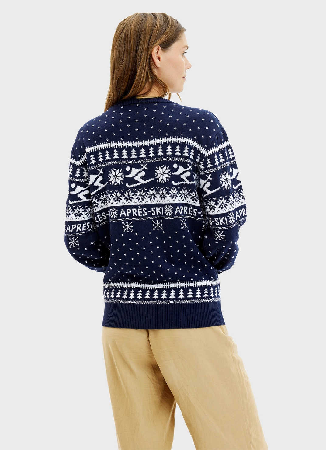 Christmas Sweater in Navy - Aprés Ski Pullover - Bio Baumwolle