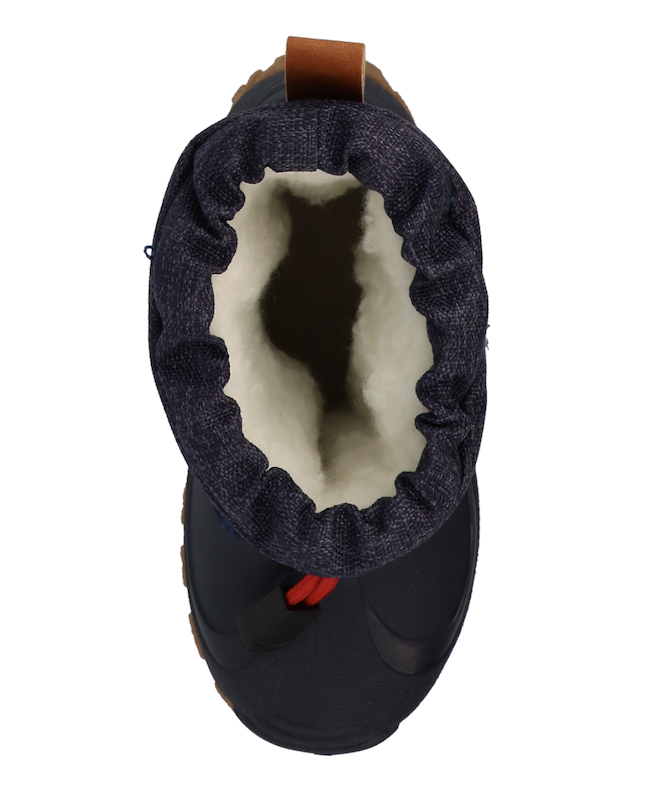 Lurchi FIPS Kinder Schneestiefel in Navy mit Futter und Gummisohle