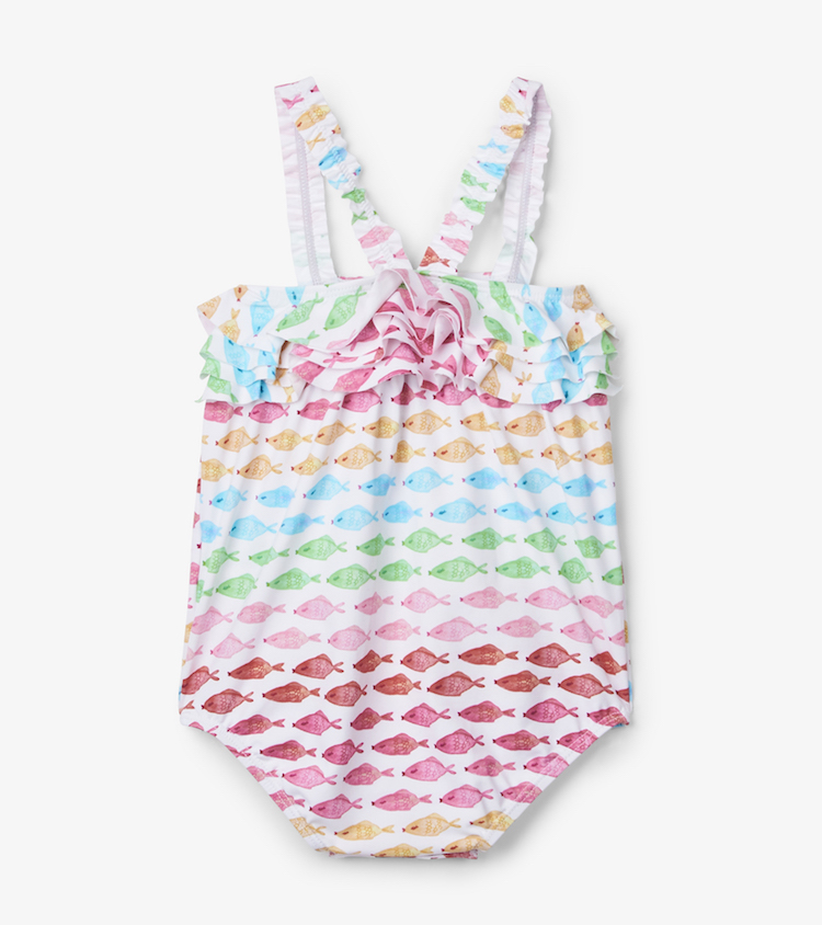 Hatley Baby Badeanzug Watercolour Fishes - Bunte Fische - SALE