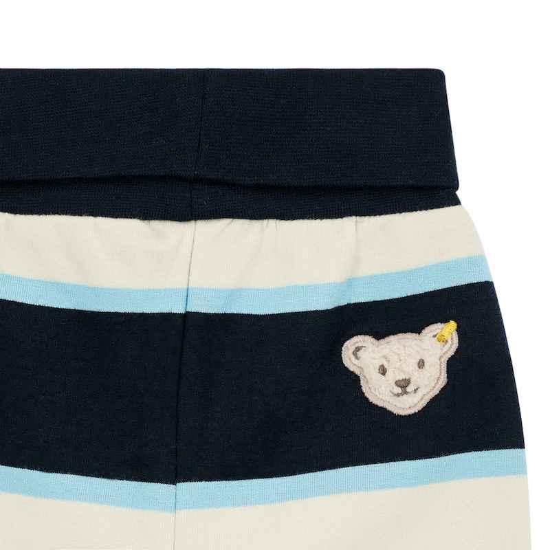 Steiff Sweathose Blau Gestreift mit Babybund - SALE Steiff Sweathose Blau Gestreift mit Babybund - SALE