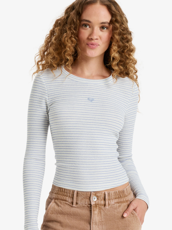 Roxy Spellbound Stripes - Langarm Gestreift für Frauen - Pastell Roxy Spellbound Stripes - Langarm Gestreift für Frauen - Pastell