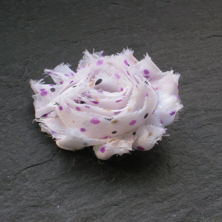 Wowzers Blütenclips - Shabby Chic für Haare & Kleidung - Confetti