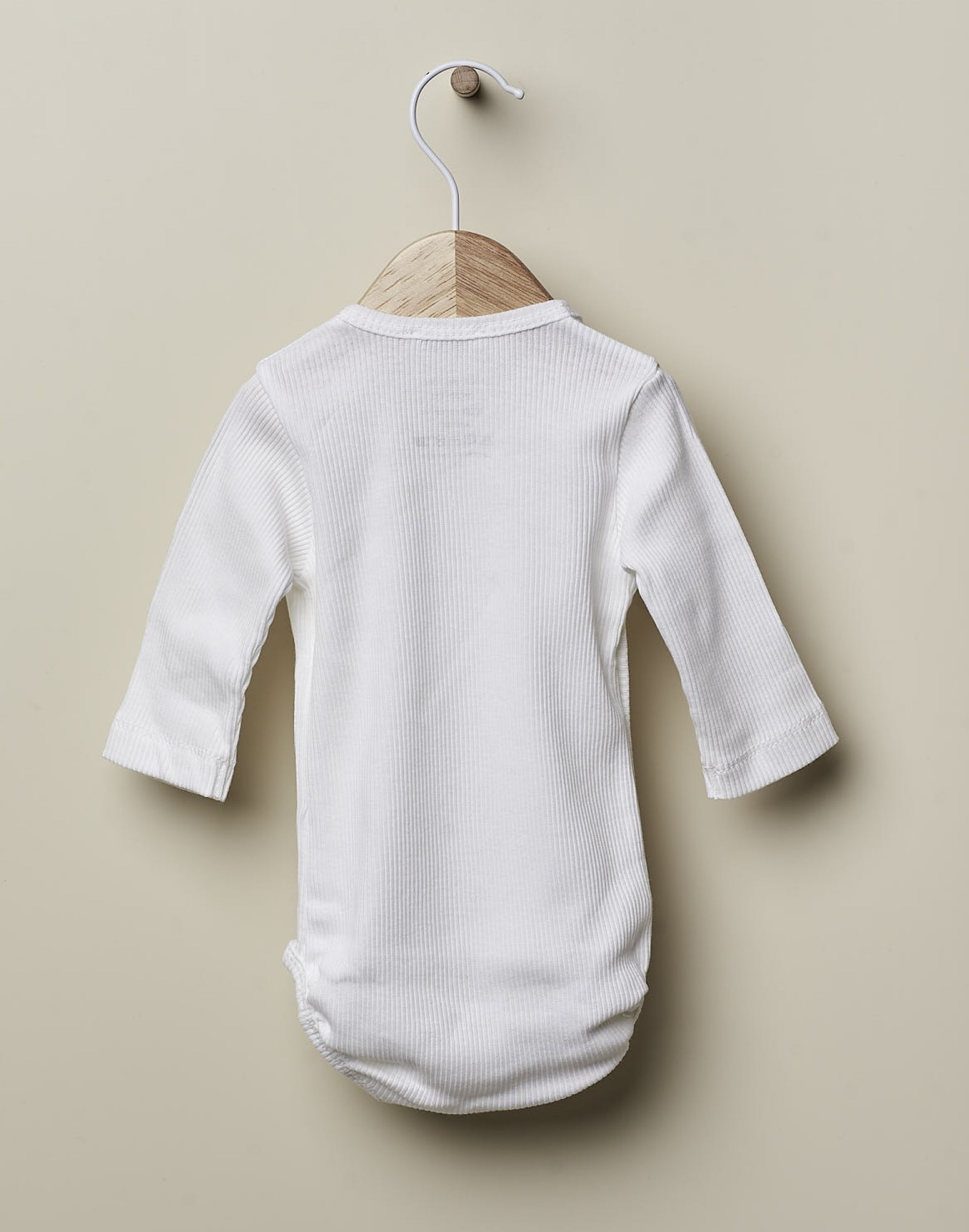 wedoble Wickelbody Bio Baumwolle mit Lochmuster in Creme Weiß 
