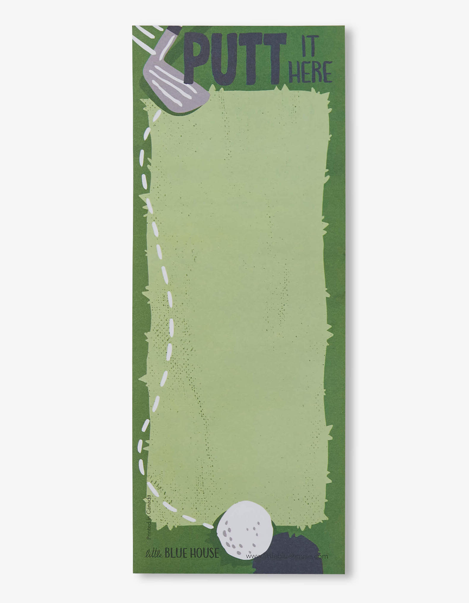 Little Blue House Magnetliste - Putt It Here Magnetic List - Golf