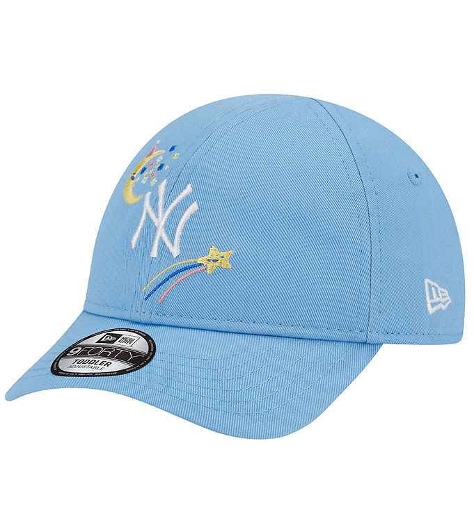 New Era Kids 9Forty Cap – zarte NY & Monde/Sternschnuppe Stickerei Hellblau