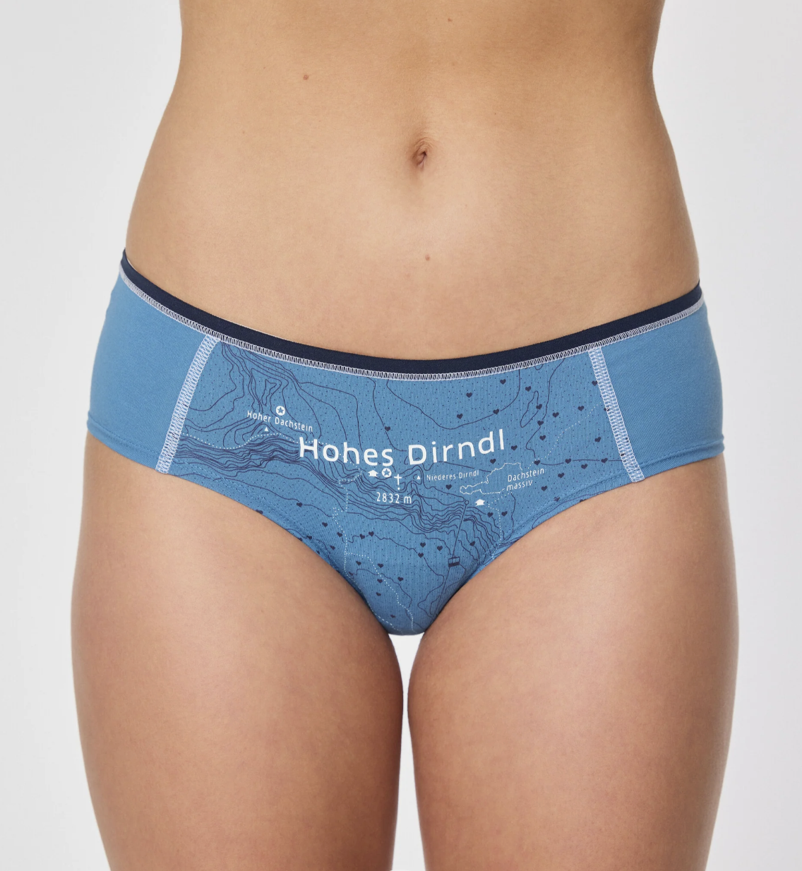 ESFE Alpine Bio-Wäsche Damen Hipster in Himmelblau - HOHES DIRNDL