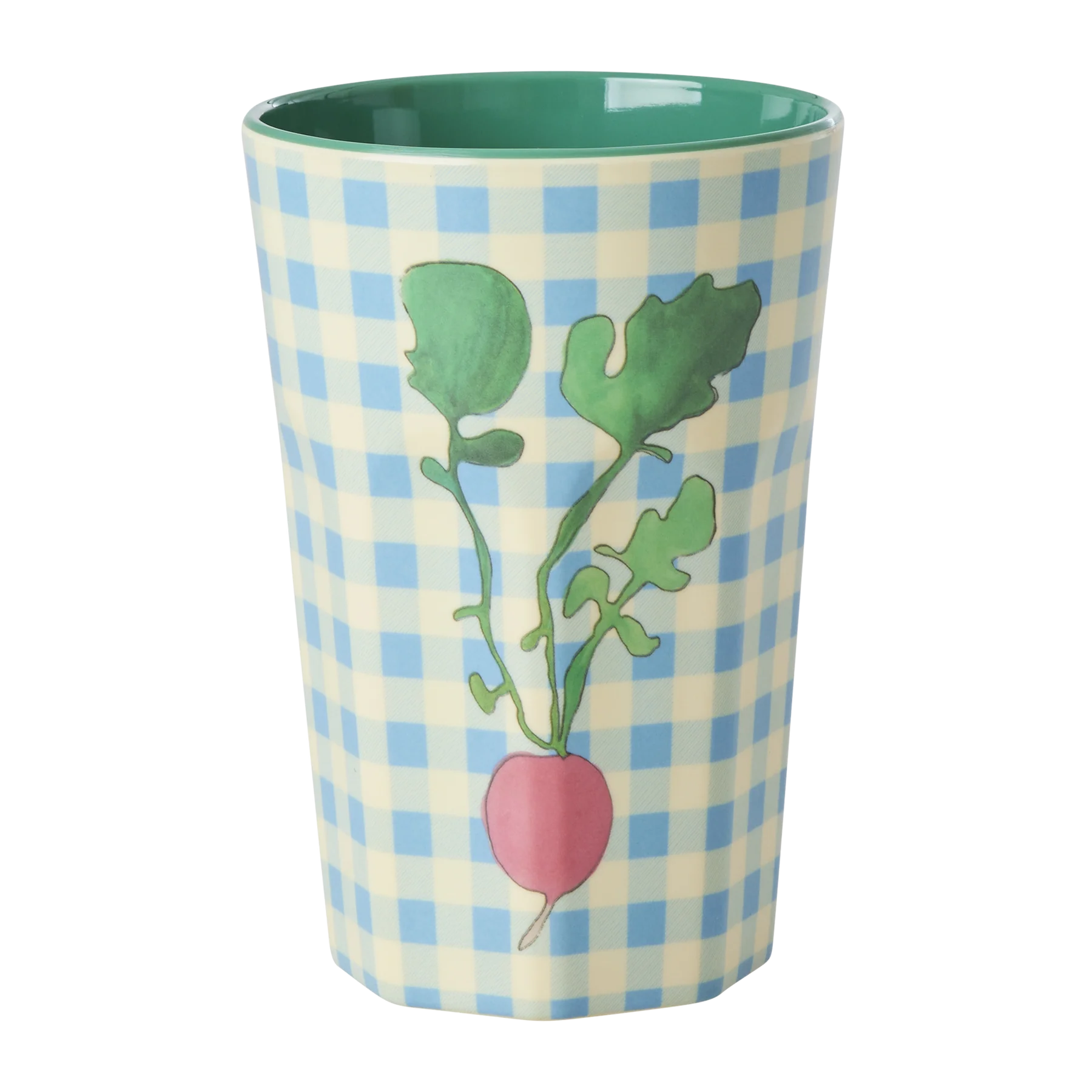 RICE Melamin Tall Becher - Ravishing Radish Print - Radieschen