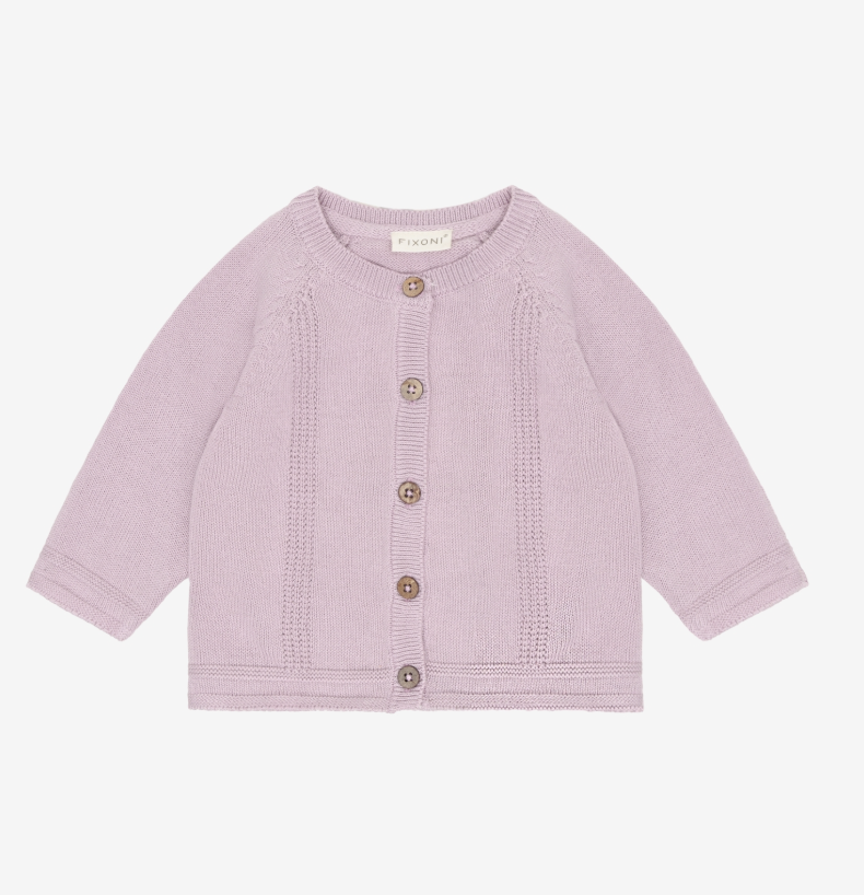 FIXONI Baby Strickjacke - Keepsake Lilac FIXONI Baby Strickjacke - Keepsake Lilac