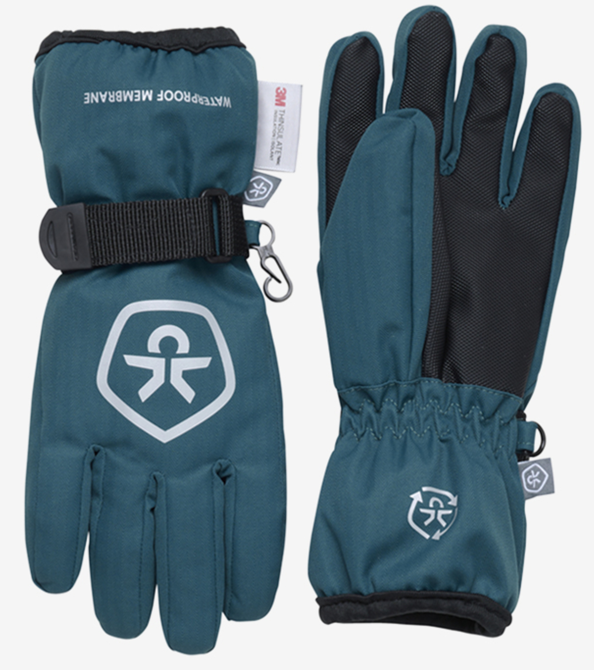 Color Kids - Ski Handschuhe - Gloves - Wasserdicht in petrol