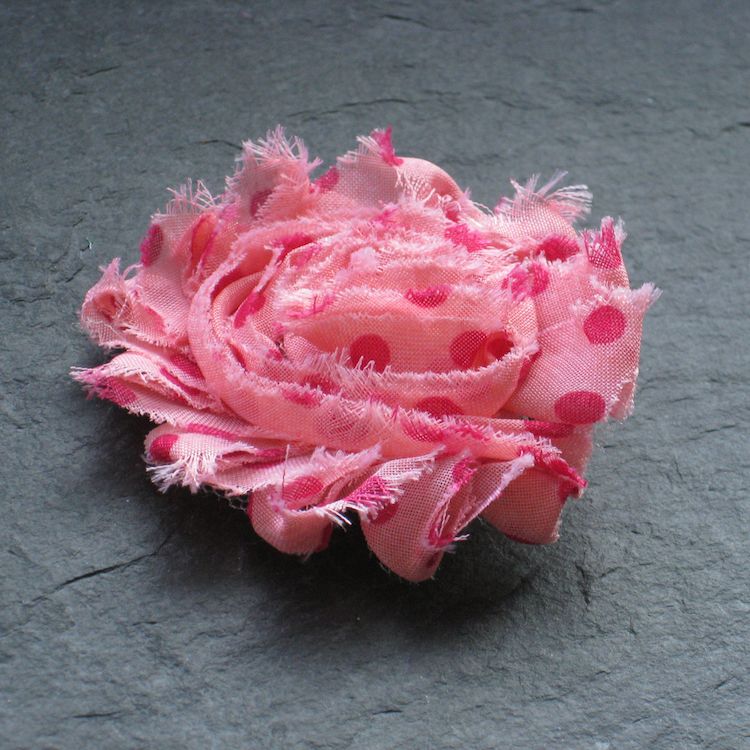 Wowzers Blütenclips - Shabby Chic für Haare & Kleidung - Gepunktet