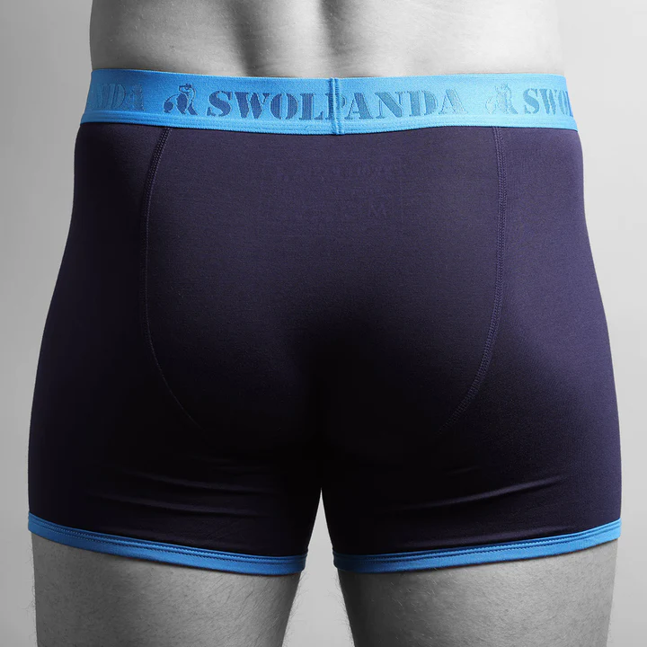 Swole Panda Bambus Herren Unterwäsche - Boxer Short - Unifarbe Navy & Blue Swole Panda Bambus Herren Unterwäsche - Boxer Short - Unifarbe Navy & Blue