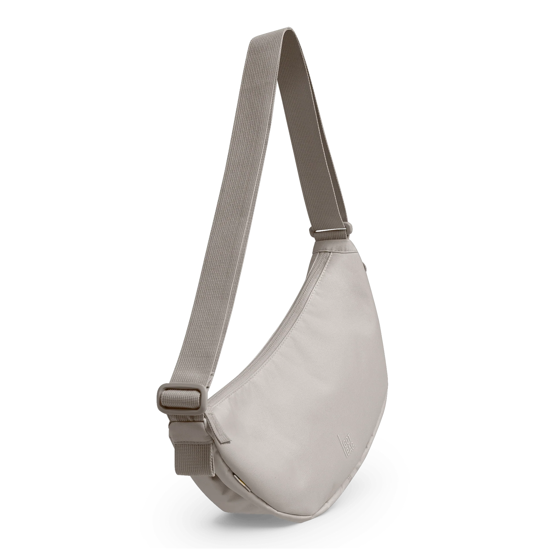 GOT BAG MOON BAG SMALL CLAM - Small Crossbody in Helles Warmes Grau GOT BAG MOON BAG SMALL CLAM - Small Crossbody in Helles Warmes Grau