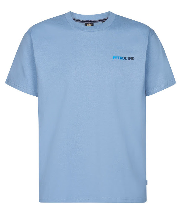 Petrol Industries Herren Backprint T-Shirt in Rauchblau - Bayside Florida - SALE Petrol Industries Herren Backprint T-Shirt in Rauchblau - Bayside Florida - SALE