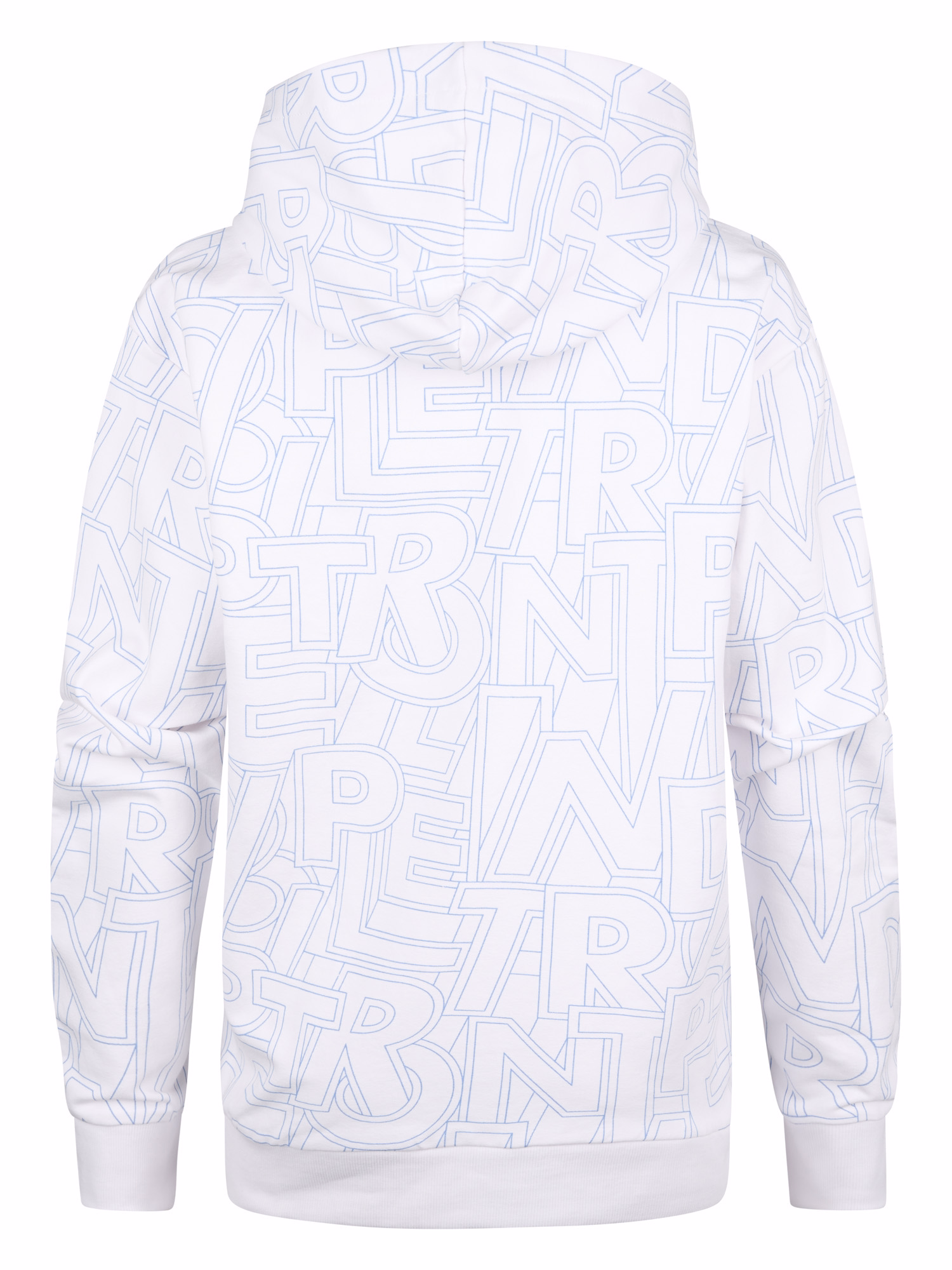 Petrol Industries Jungs Hoodie Sweatshirt in Bright White Weiß mit Allover Print in Blau - SALE Petrol Industries Jungs Hoodie Sweatshirt in Bright White Weiß mit Allover Print in Blau - SALE
