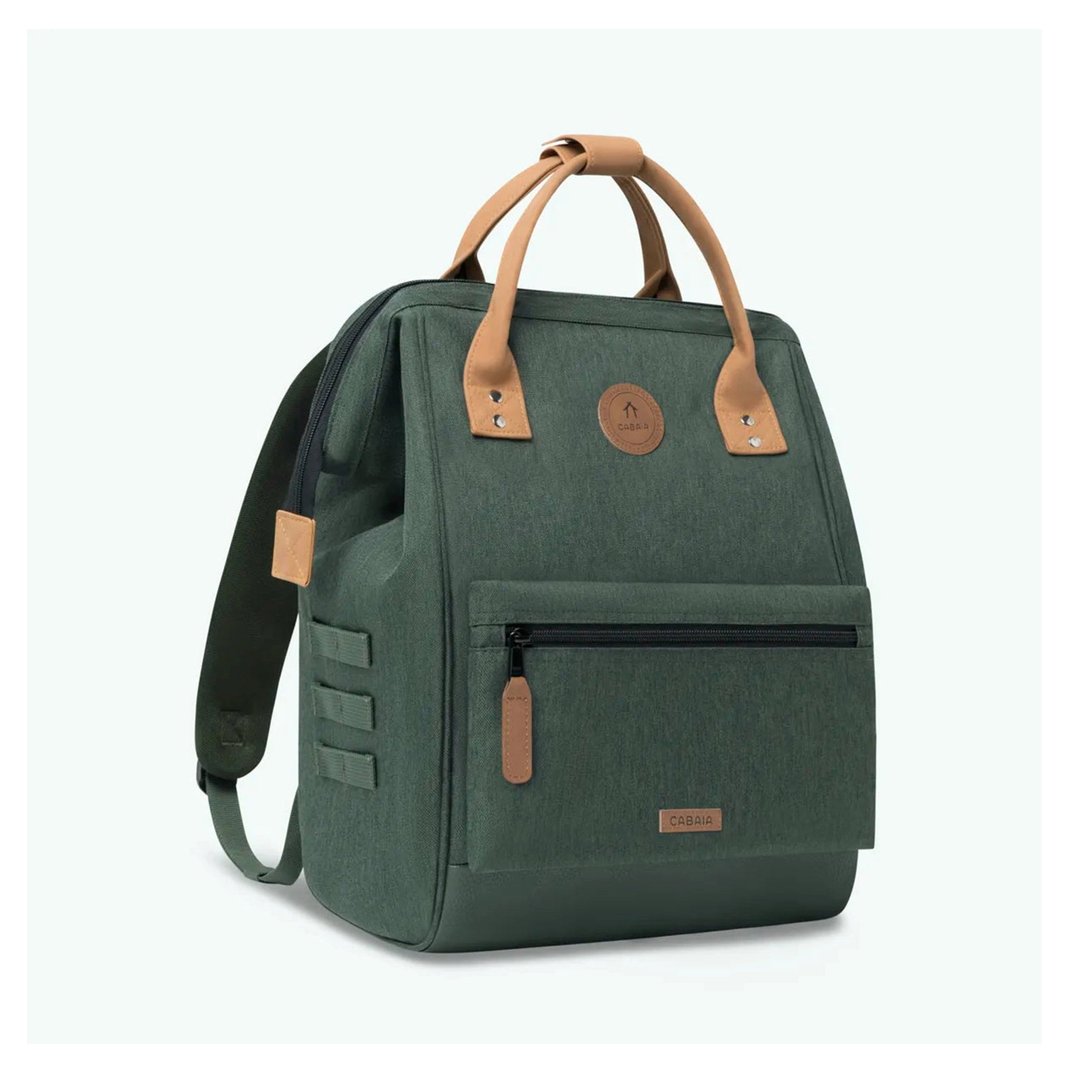 Cabaia Rucksack KUITO Medium mit Laptop-Fach - Adventurer Rucksack in Dunkelgrün