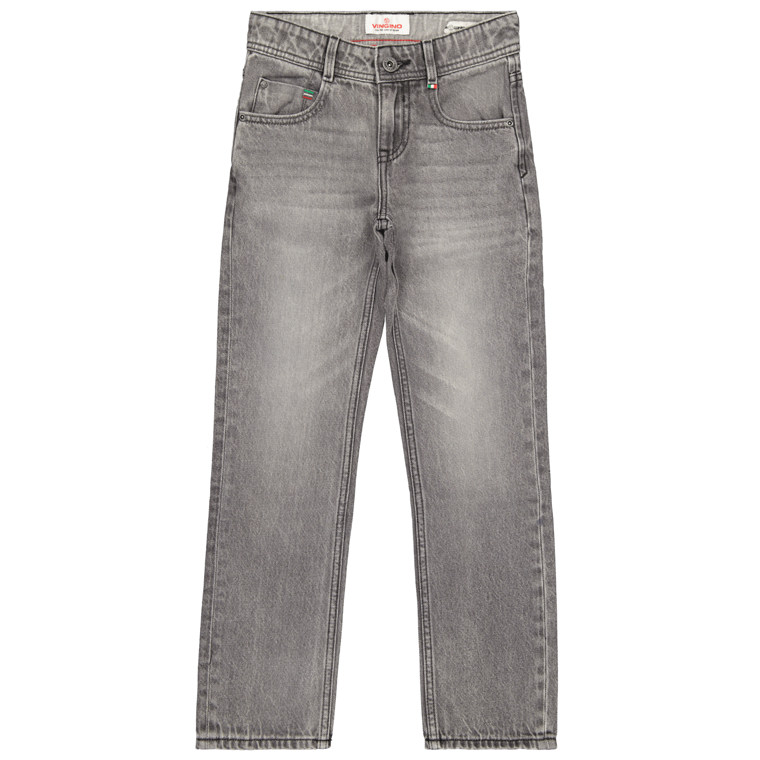 EF23KBD42102_Baggio-20Vintage_Light-20Grey_FRONT Vingino Jeans BAGGIO VINTAGE - Regular Fit Jog Jeans in Light Grey