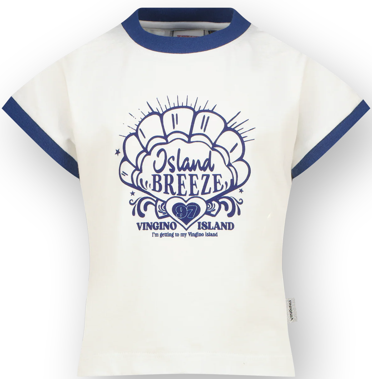 Vingino Mädchen T-Shirt Hailey in weiß - Island Breeze Vingino Mädchen T-Shirt Hailey in weiß - Island Breeze