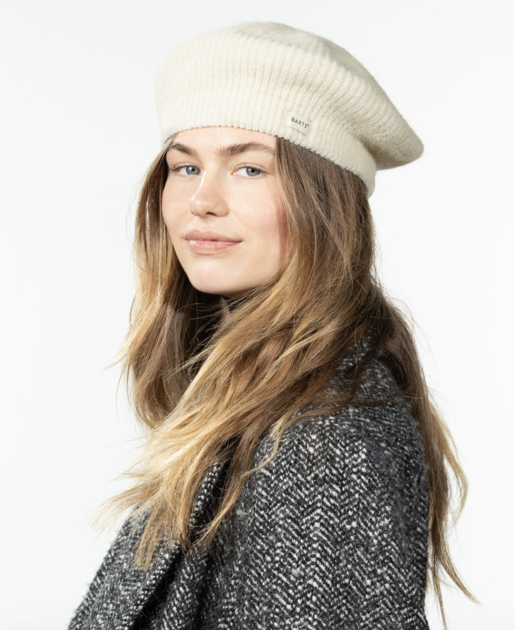Barts Inaru Damen Beret gestrickte Baskenmütze - Cream/Creme