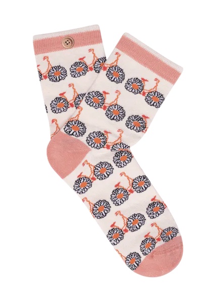 Cabaia Socken Damen LENA & RIO in Creme - Fahrräder